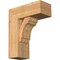 Ekena Millwork Olympic Block Smooth Bracket w/ Offset Brace, Western Red Cedar, 7 1/2"W x 18"D x 22"H BKT0806X18X22OLY05SWR - alternate 1